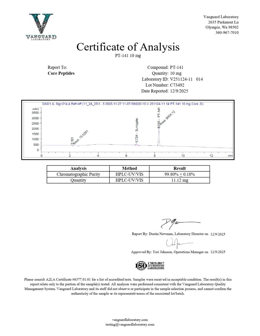 PT-141 (Bremelanotide) (10mg)