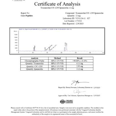Tesamorelin & CJC-1295 (Mod GRF 1-29) & Ipamorelin Blend (12mg)